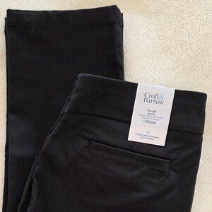 Women's Croft & Barrow Effortless Stretch Pull-On Straight-Leg Pants 12 Regular